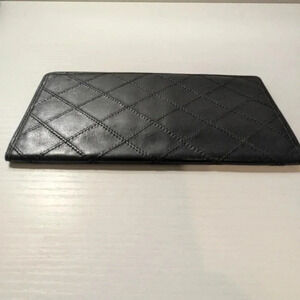 Authentic Chanel Quilted Leather Long Wallet